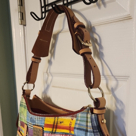 Dooney & Bourke Colorful Plaid Shoulder Bag - Picture 7 of 9